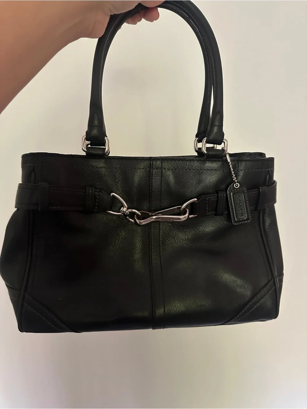 Coach Hampton Black Leather bag